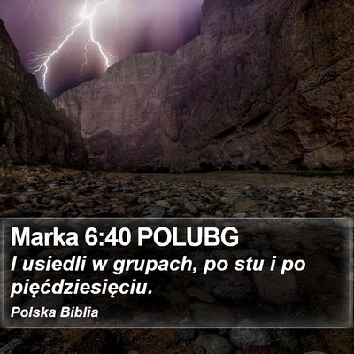 Marka 6:40 POLUBG Bible Verse Image