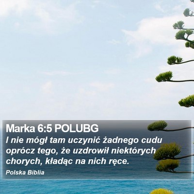 Marka 6:5 POLUBG Bible Verse Image