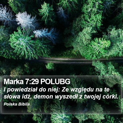 Marka 7:29 POLUBG Bible Verse Image