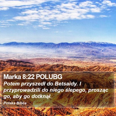 Marka 8:22 POLUBG Bible Verse Image