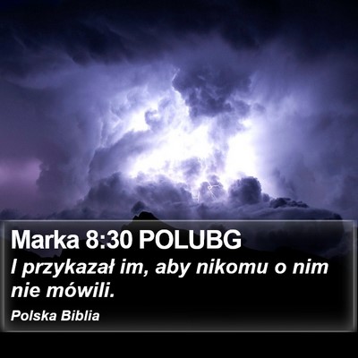 Marka 8:30 POLUBG Bible Verse Image