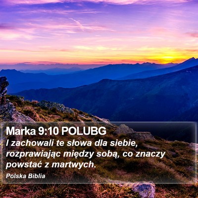 Marka 9:10 POLUBG Bible Verse Image