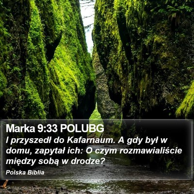 Marka 9:33 POLUBG Bible Verse Image