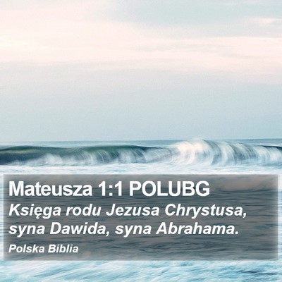 Mateusza 1:1 POLUBG Bible Verse Image