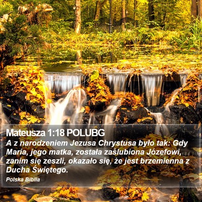 Mateusza 1:18 POLUBG Bible Verse Image