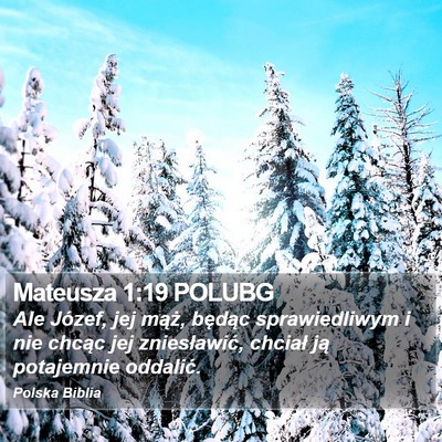 Mateusza 1:19 POLUBG Bible Verse Image
