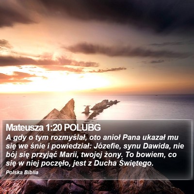 Mateusza 1:20 POLUBG Bible Verse Image