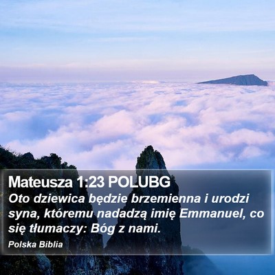 Mateusza 1:23 POLUBG Bible Verse Image