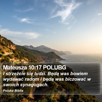 Mateusza 10:17 POLUBG Bible Verse Image