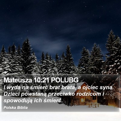 Mateusza 10:21 POLUBG Bible Verse Image