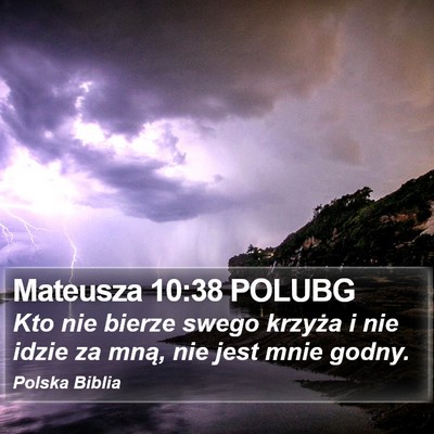 Mateusza 10:38 POLUBG Bible Verse Image