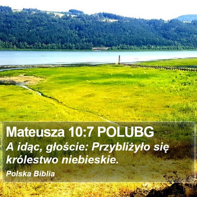 Mateusza 10:7 POLUBG Bible Verse Image