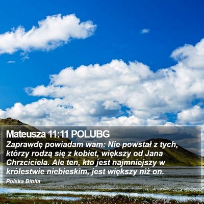 Mateusza 11:11 POLUBG Bible Verse Image