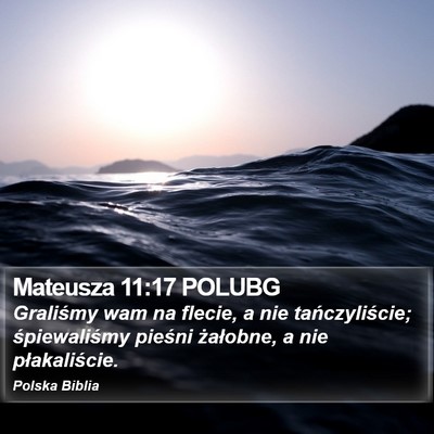 Mateusza 11:17 POLUBG Bible Verse Image