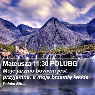 Mateusza 11:30 POLUBG Bible Verse Image