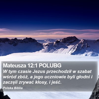 Mateusza 12:1 POLUBG Bible Verse Image