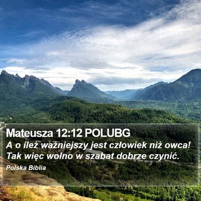 Mateusza 12:12 POLUBG Bible Verse Image
