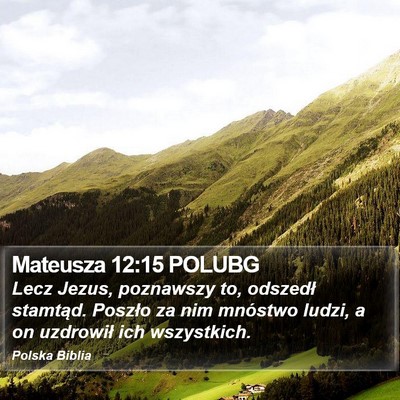 Mateusza 12:15 POLUBG Bible Verse Image