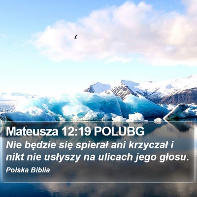 Mateusza 12:19 POLUBG Bible Verse Image