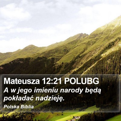 Mateusza 12:21 POLUBG Bible Verse Image