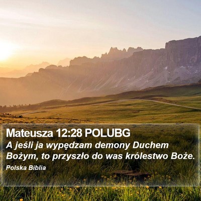 Mateusza 12:28 POLUBG Bible Verse Image