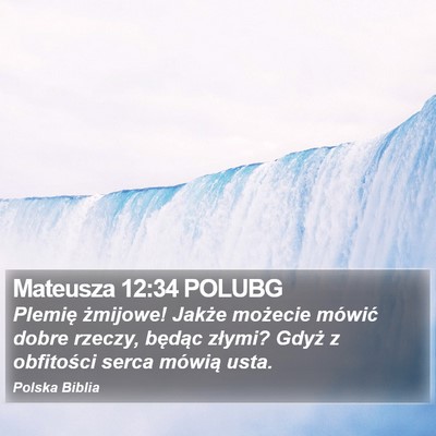 Mateusza 12:34 POLUBG Bible Verse Image
