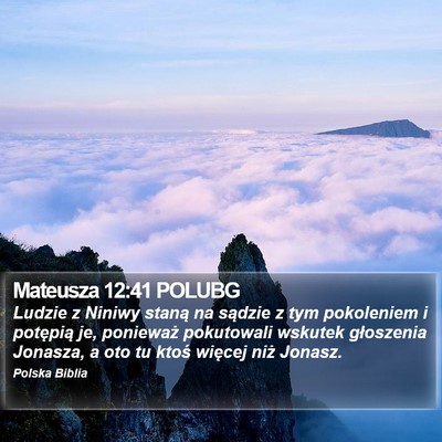 Mateusza 12:41 POLUBG Bible Verse Image