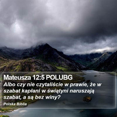 Mateusza 12:5 POLUBG Bible Verse Image