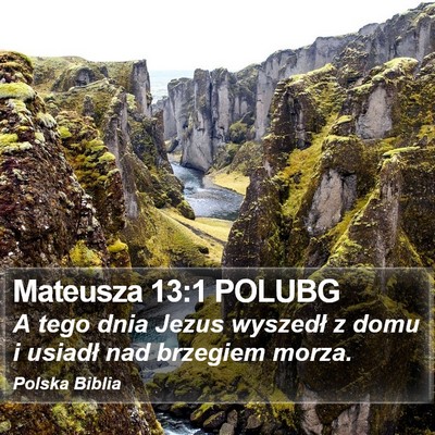 Mateusza 13:1 POLUBG Bible Verse Image