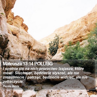 Mateusza 13:14 POLUBG Bible Verse Image