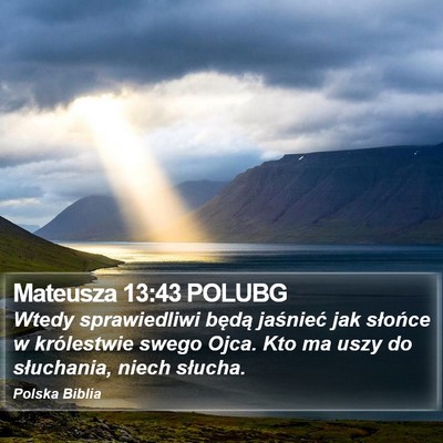 Mateusza 13:43 POLUBG Bible Verse Image