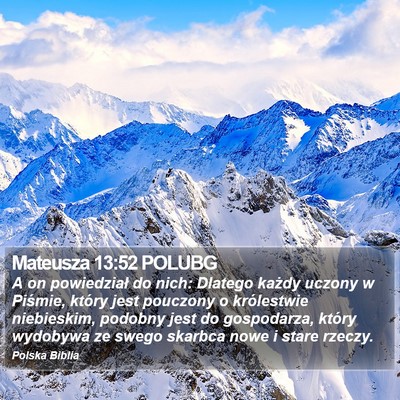 Mateusza 13:52 POLUBG Bible Verse Image