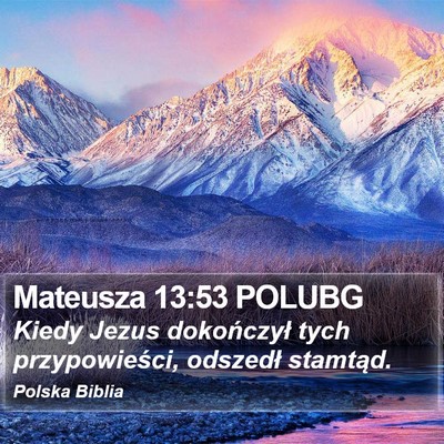 Mateusza 13:53 POLUBG Bible Verse Image