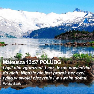 Mateusza 13:57 POLUBG Bible Verse Image