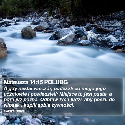 Mateusza 14:15 POLUBG Bible Verse Image