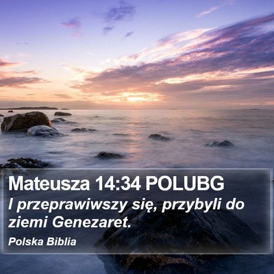 Mateusza 14:34 POLUBG Bible Verse Image