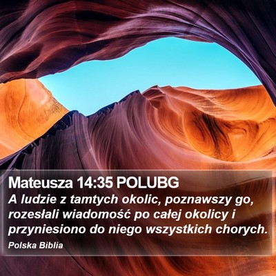 Mateusza 14:35 POLUBG Bible Verse Image