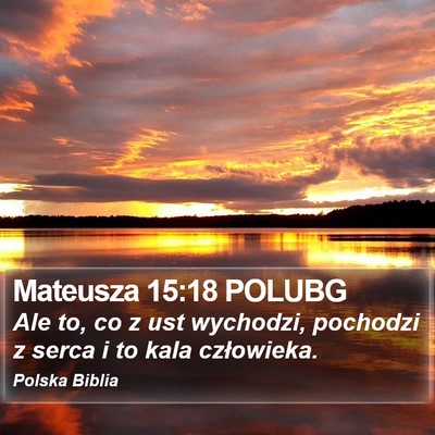 Mateusza 15:18 POLUBG Bible Verse Image