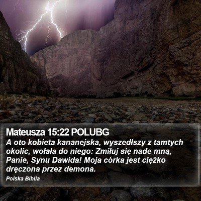 Mateusza 15:22 POLUBG Bible Verse Image