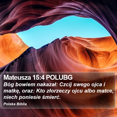 Mateusza 15:4 POLUBG Bible Verse Image