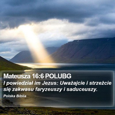 Mateusza 16:6 POLUBG Bible Verse Image