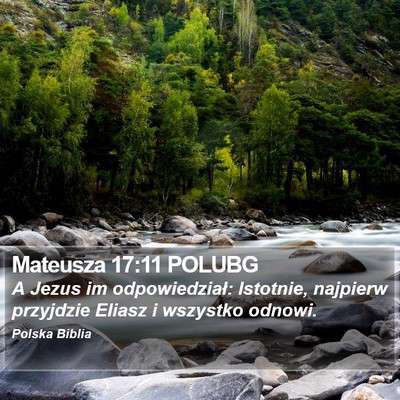 Mateusza 17:11 POLUBG Bible Verse Image