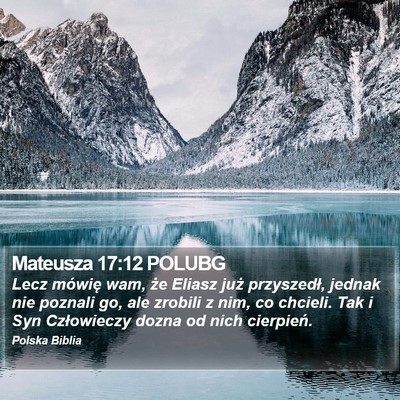 Mateusza 17:12 POLUBG Bible Verse Image