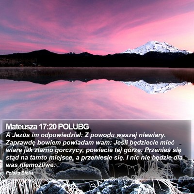 Mateusza 17:20 POLUBG Bible Verse Image