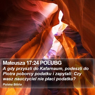 Mateusza 17:24 POLUBG Bible Verse Image