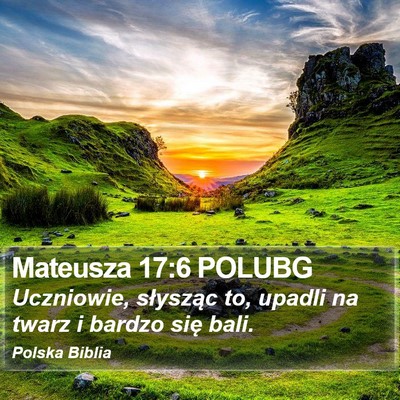 Mateusza 17:6 POLUBG Bible Verse Image