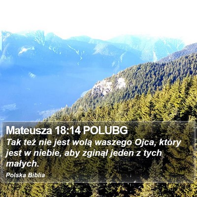 Mateusza 18:14 POLUBG Bible Verse Image