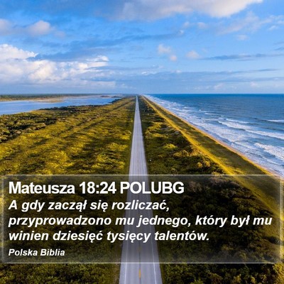 Mateusza 18:24 POLUBG Bible Verse Image