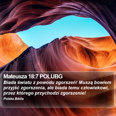 Mateusza 18:7 POLUBG Bible Verse Image