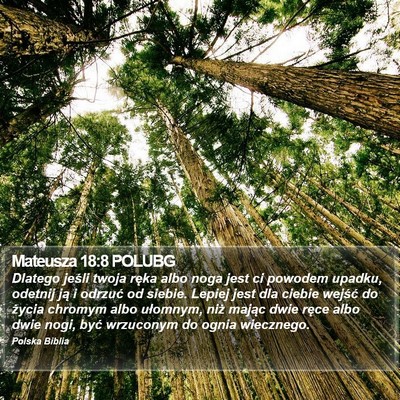 Mateusza 18:8 POLUBG Bible Verse Image